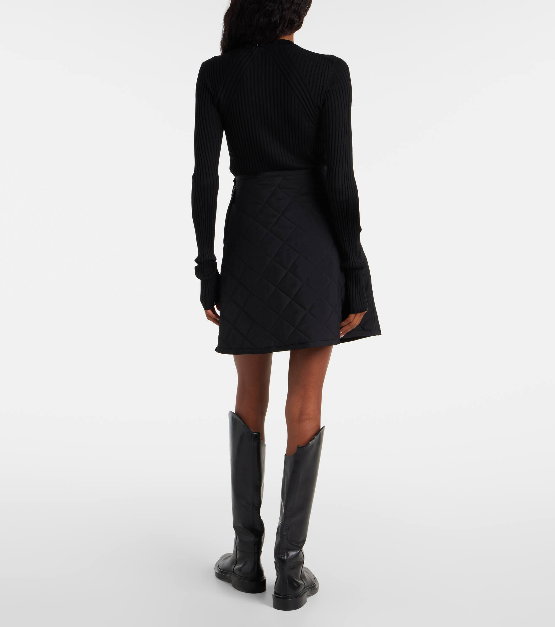Quilted miniskirt - 3