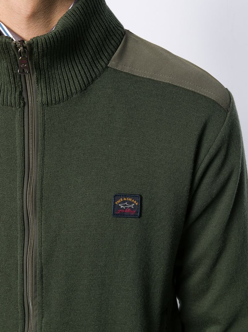 zip detail jacket - 5