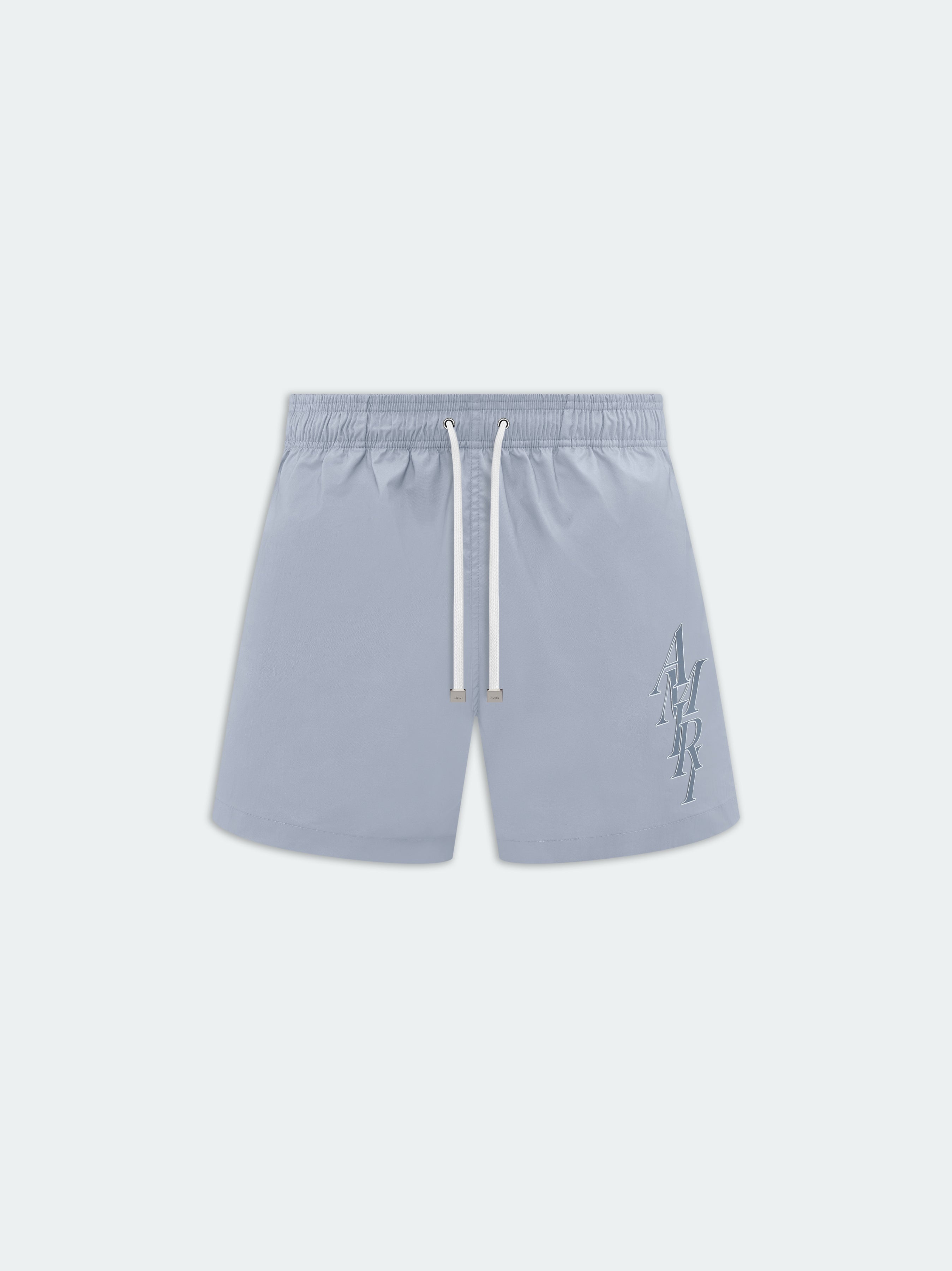 AMIRI STACK LOGO SWIM TRUNK - 1