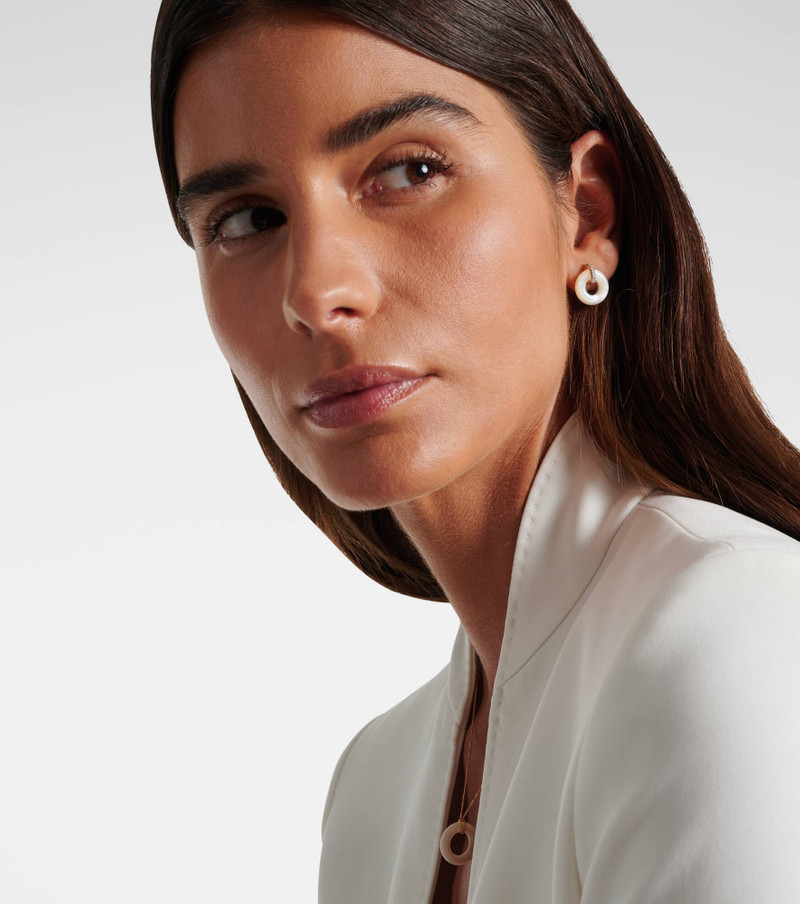 MATEO 14kt gold earrings with mother-of-pearl and diamonds outlook