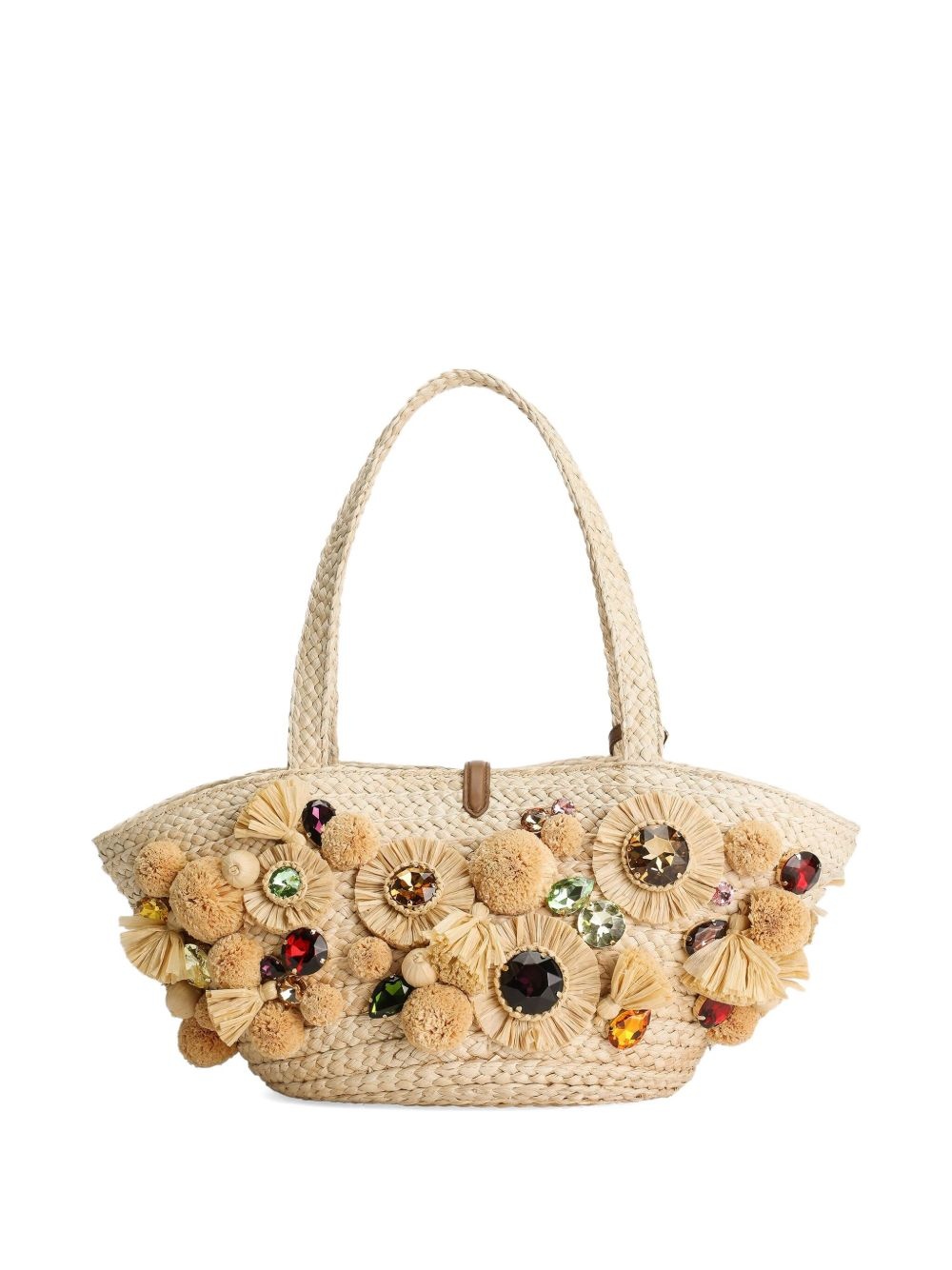 embellished basket bag - 3