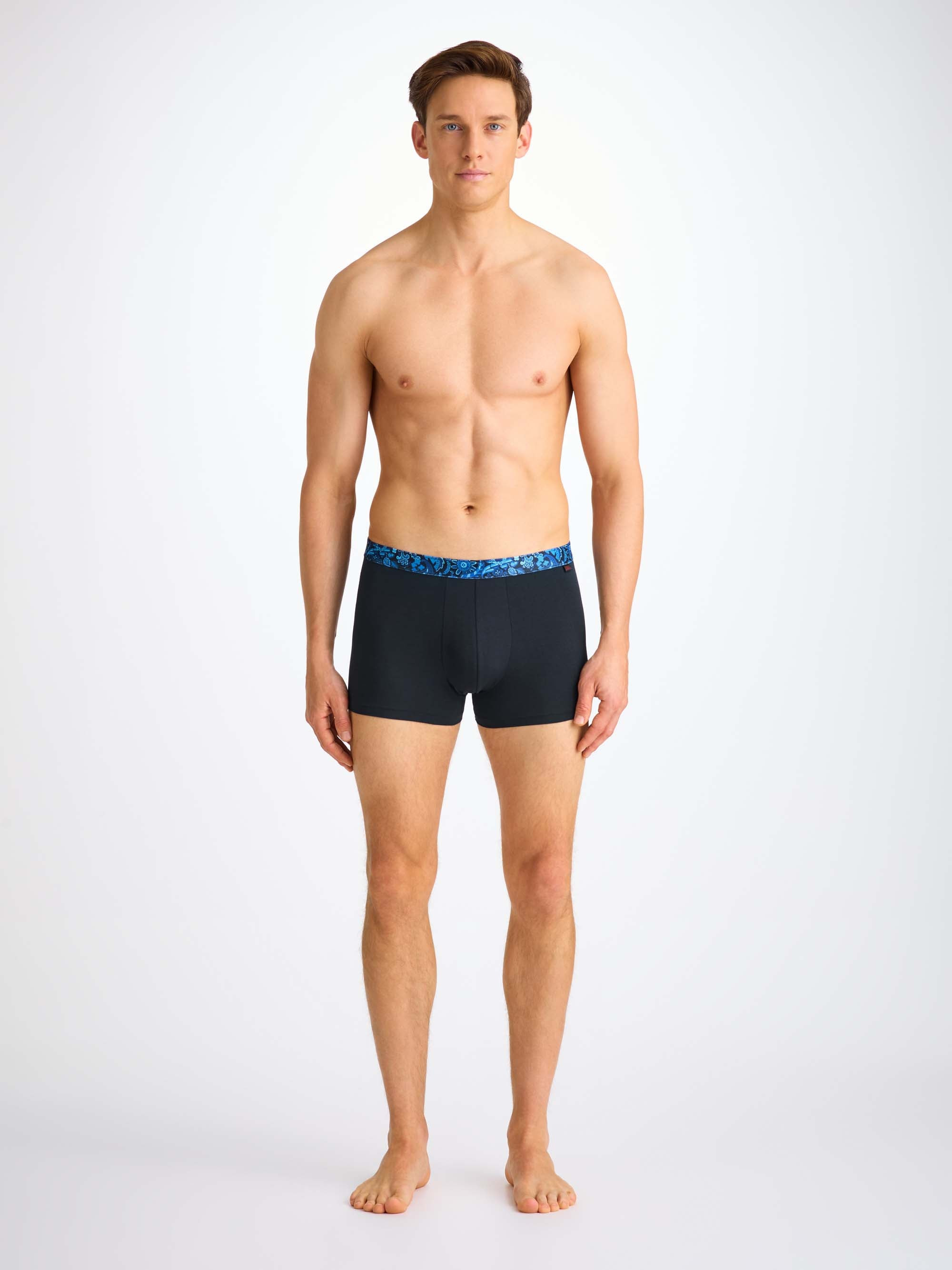 Men's Boxer Briefs Band 66 Pima Cotton Stretch Navy - 4