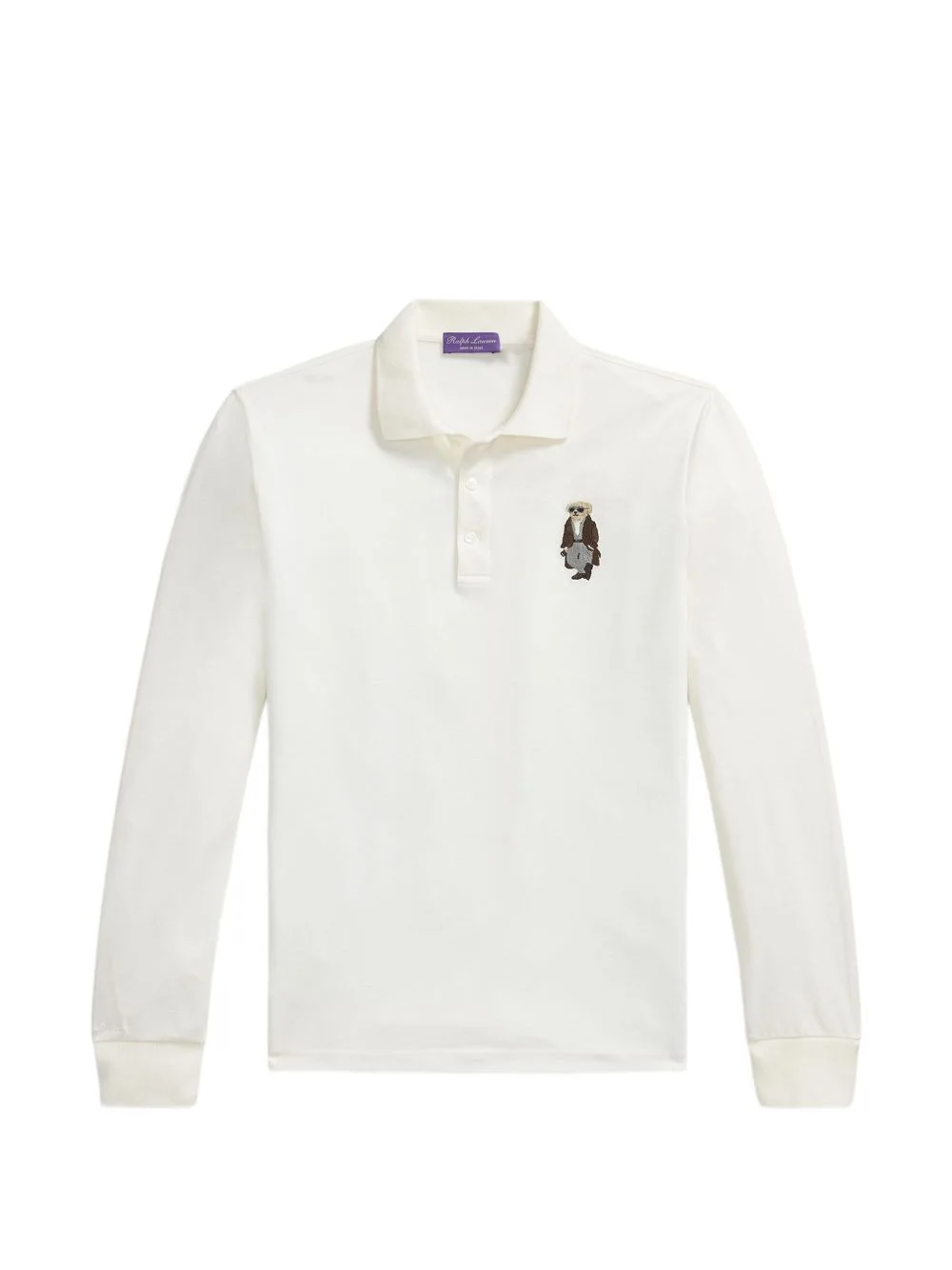 bear-patch polo shirt - 1