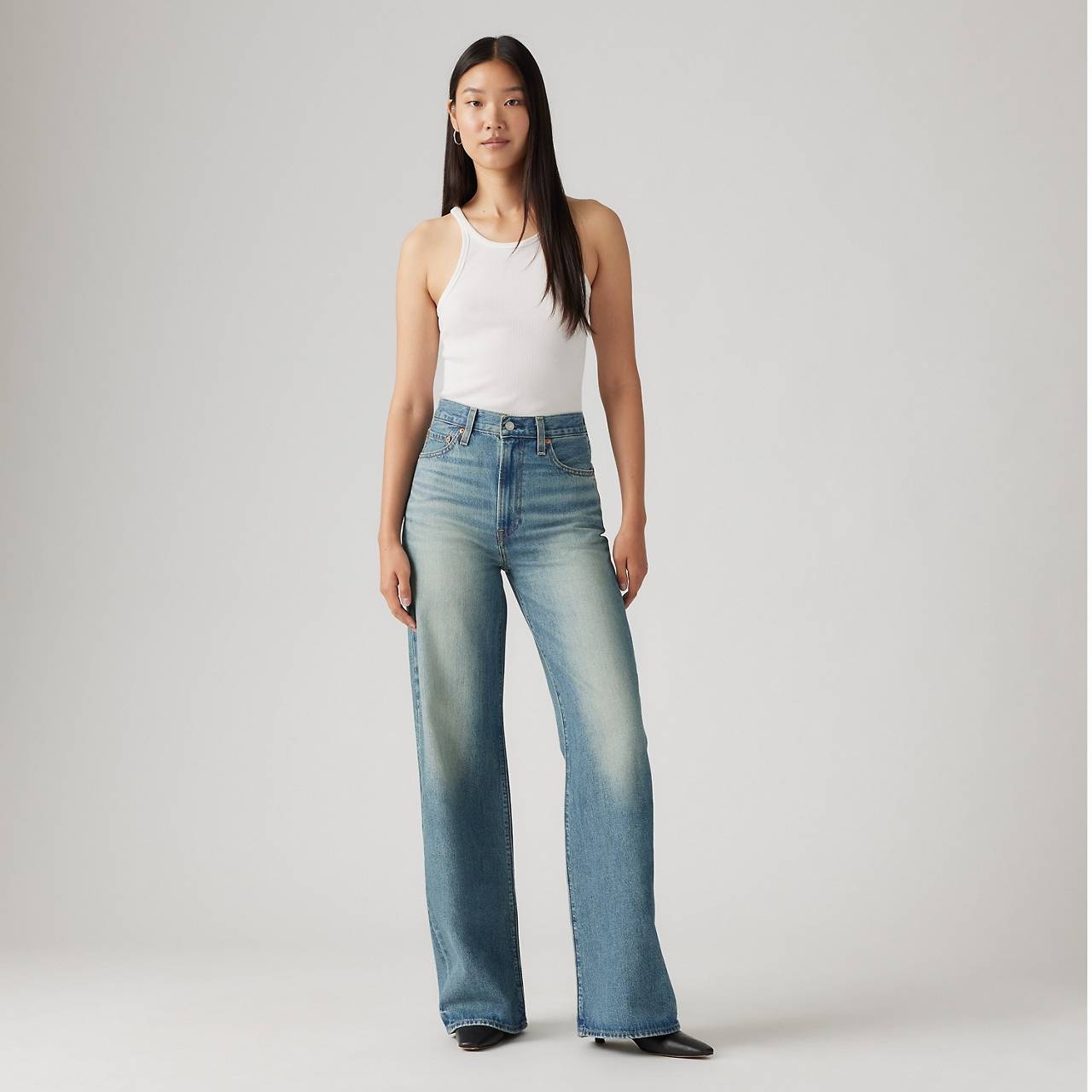 RIBCAGE WIDE LEG WOMEN'S JEANS - 2