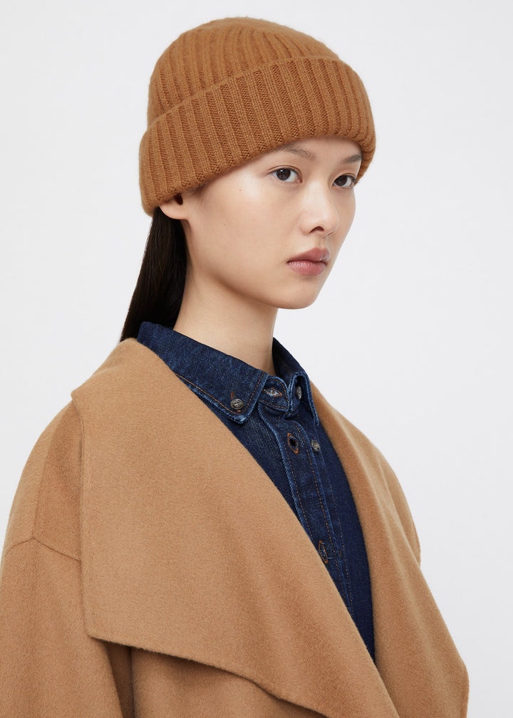 Chunky brim beanie cinnamon - 3