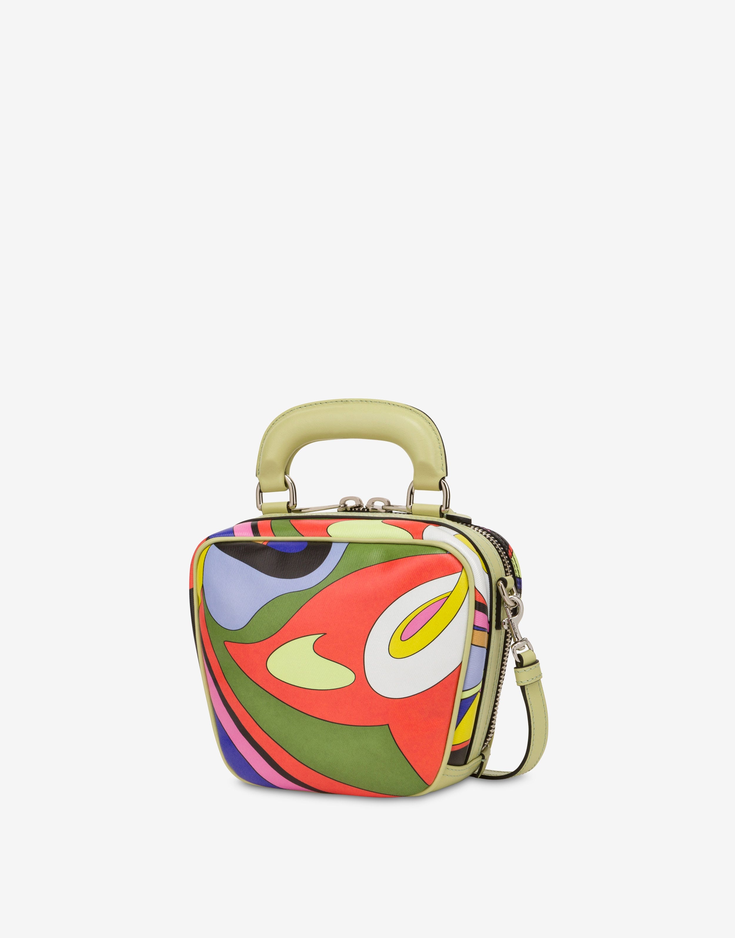 MULTI-COLOURED PRINT CANVAS HANDBAG - 2