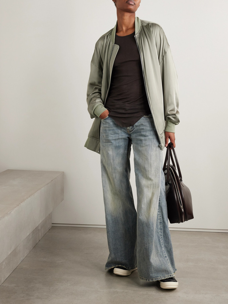 Rick Owens Peter Oversized Padded Satin Jacket outlook