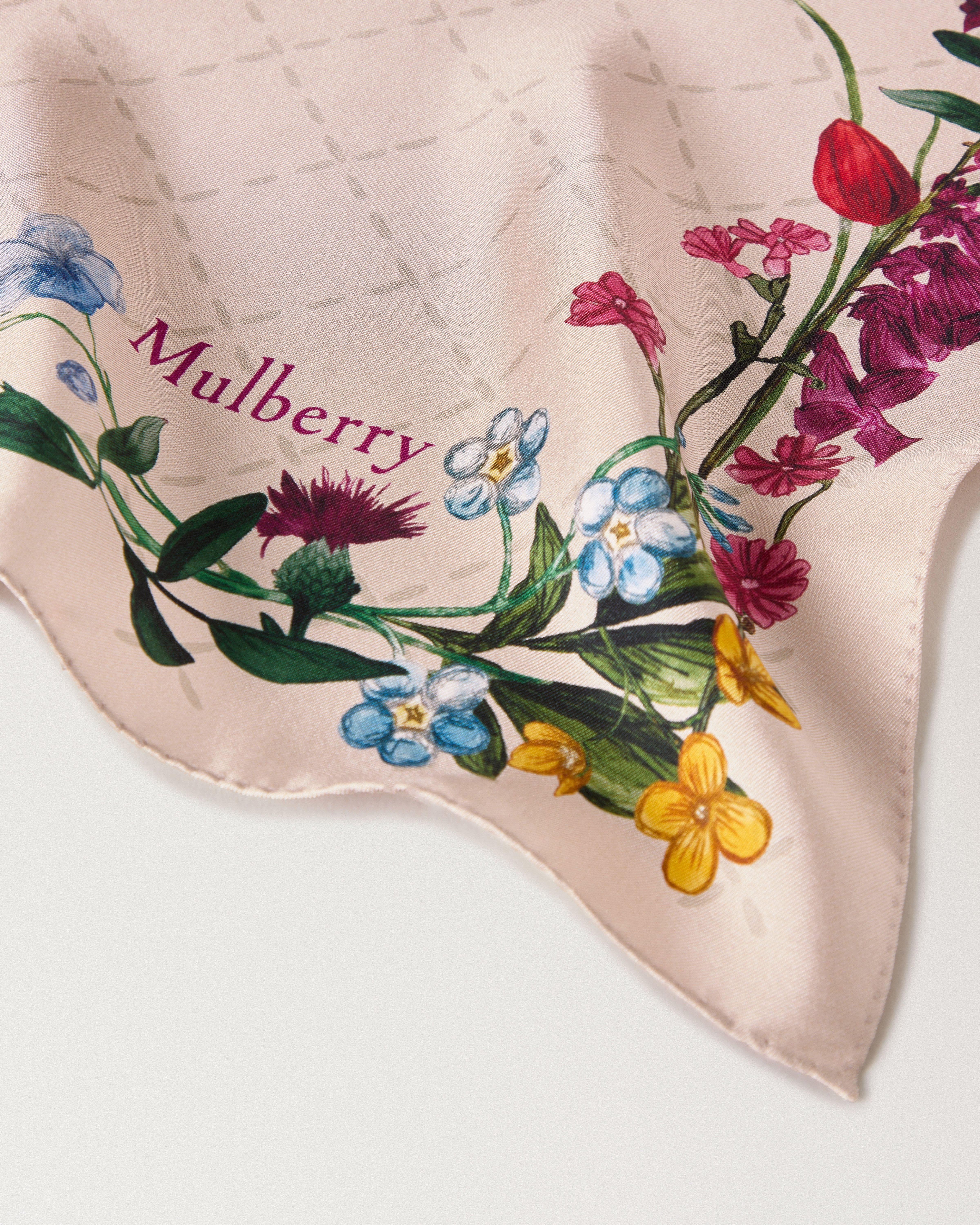 Mulberry Silk Wild Floral Square Scarf in Blossom Pink at Nordstrom - 3