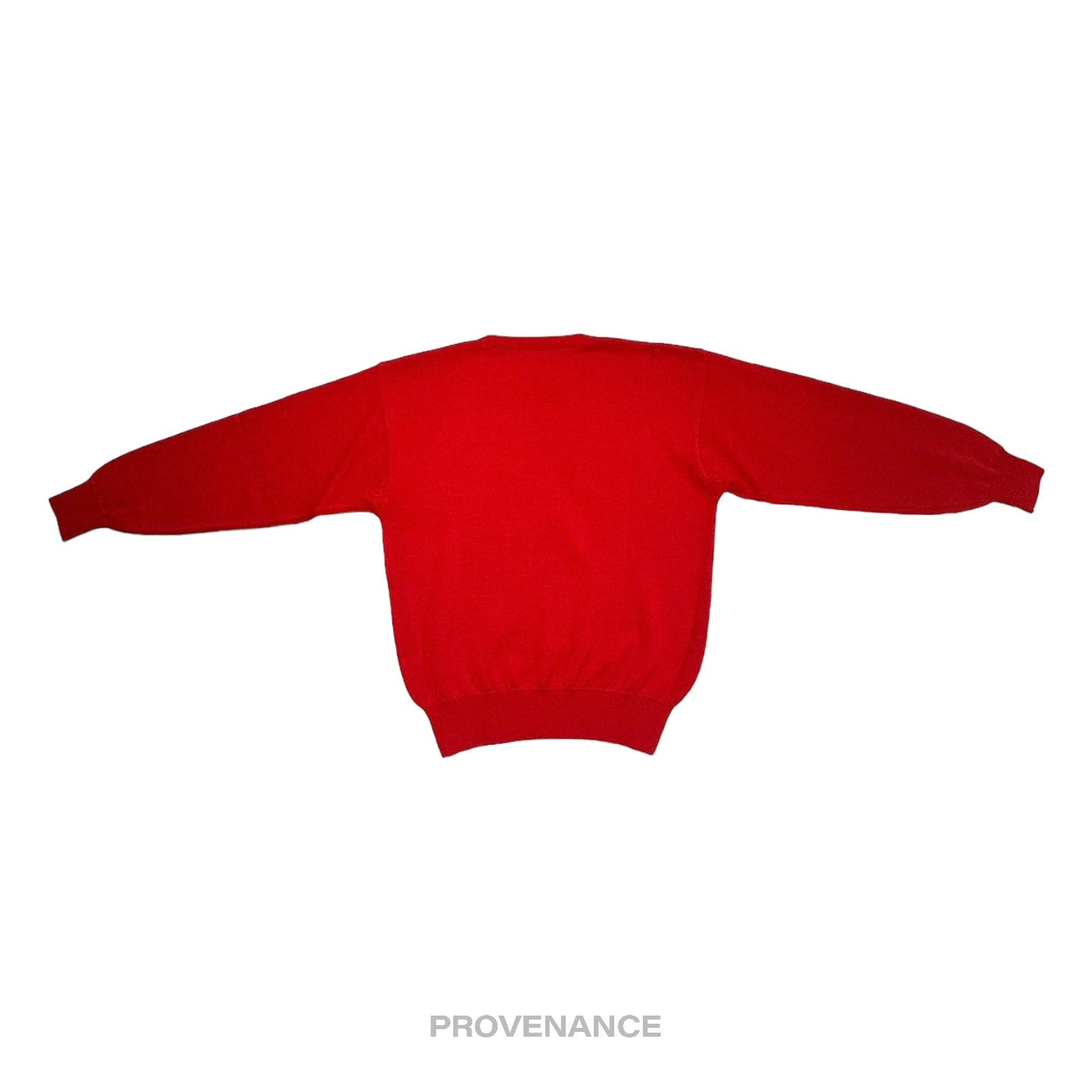 Balenciaga Sports Golf Crewneck Wool Sweatshirt - Red L - 4