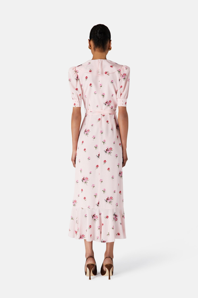 ROSE PRINT WRAP DRESS 4