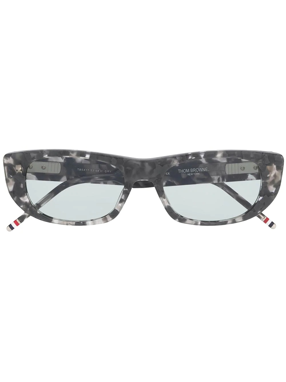 TB417 tortoiseshell rectangular-frame sunglasses - 1