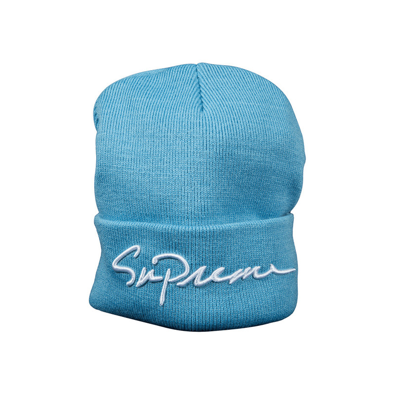 Supreme Classic Script Beanie 'Slate' - 1