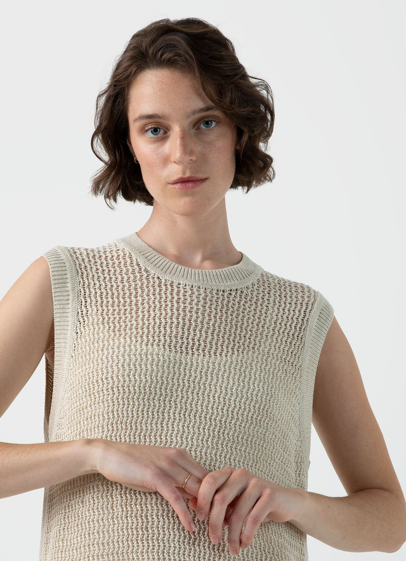 Sunspel Linen Mesh Dress outlook