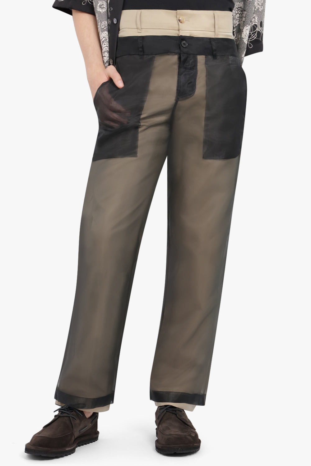 2 IN 1 TROUSER | BLACK/KHAKI - 3
