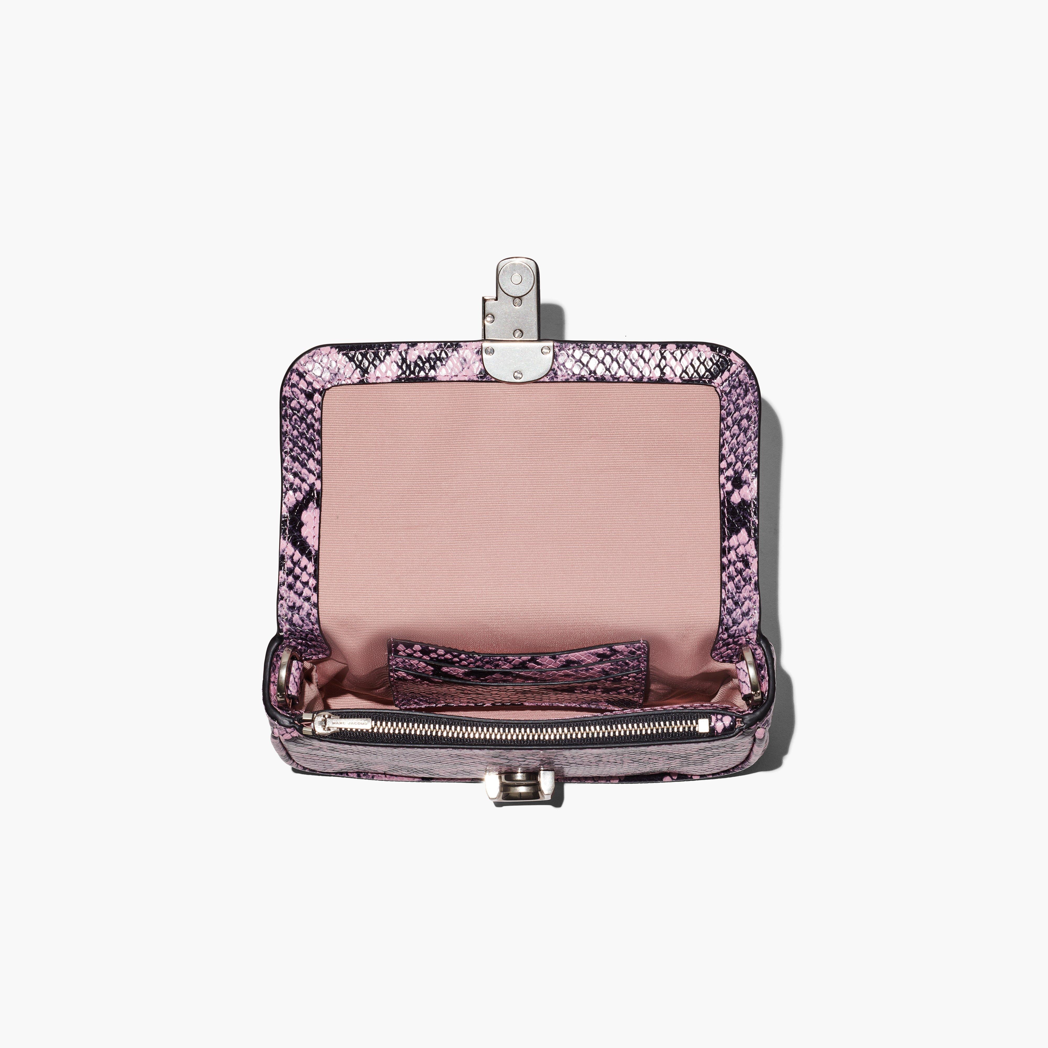 THE SNAKE-EMBOSSED J MARC MINI SHOULDER BAG - 8