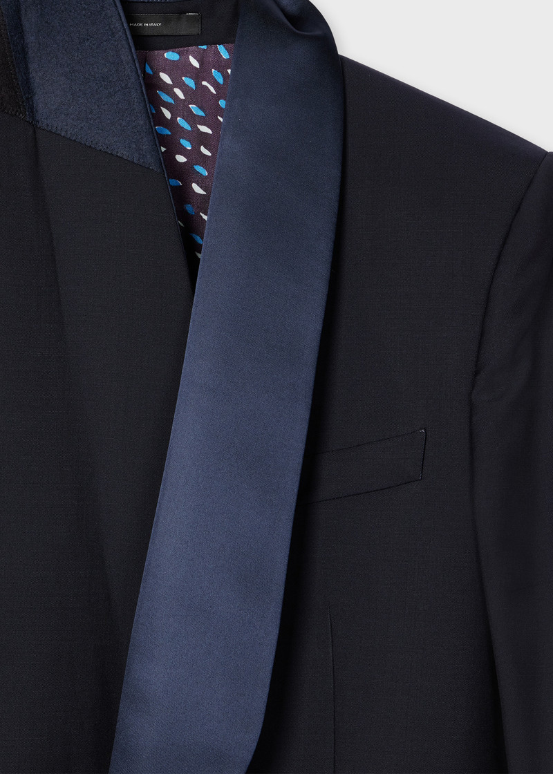 Paul Smith Navy Wool-Mohair Evening Blazer outlook