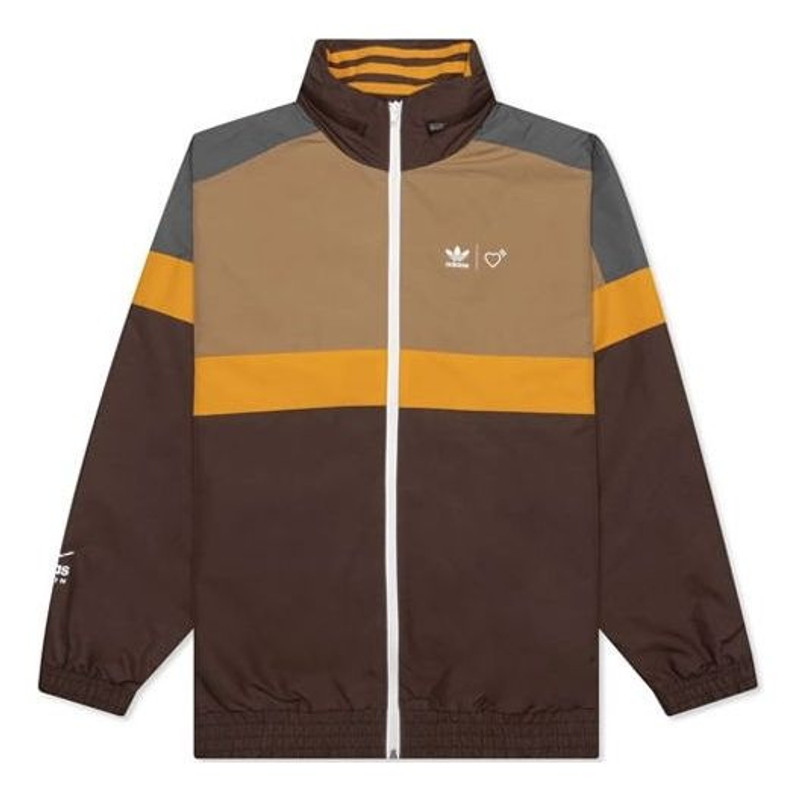 Adidas x Human Made Windbreaker 'Brown' HA9998 1