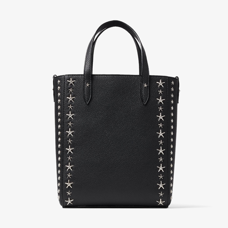 Pegasi N/S
Black Soft Grainy Calf Leather Tote Bag with Stars 6