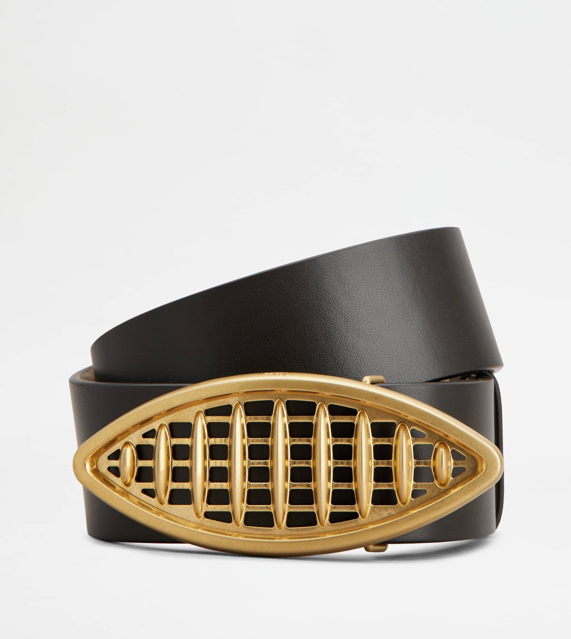 BELT IN LEATHER - BROWN - 1