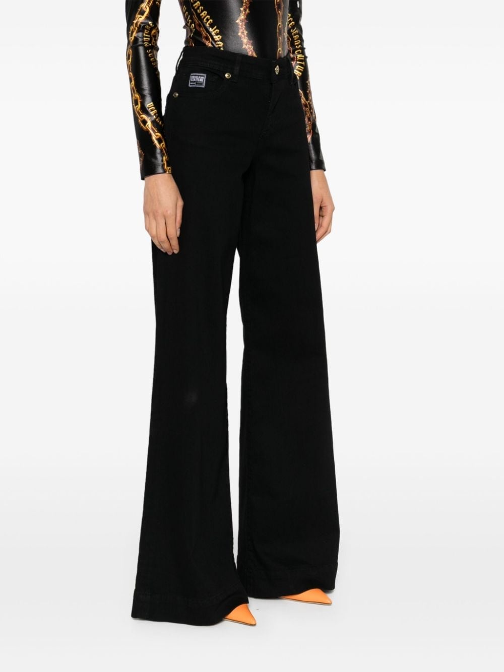 high-rise wide-leg jeans - 3