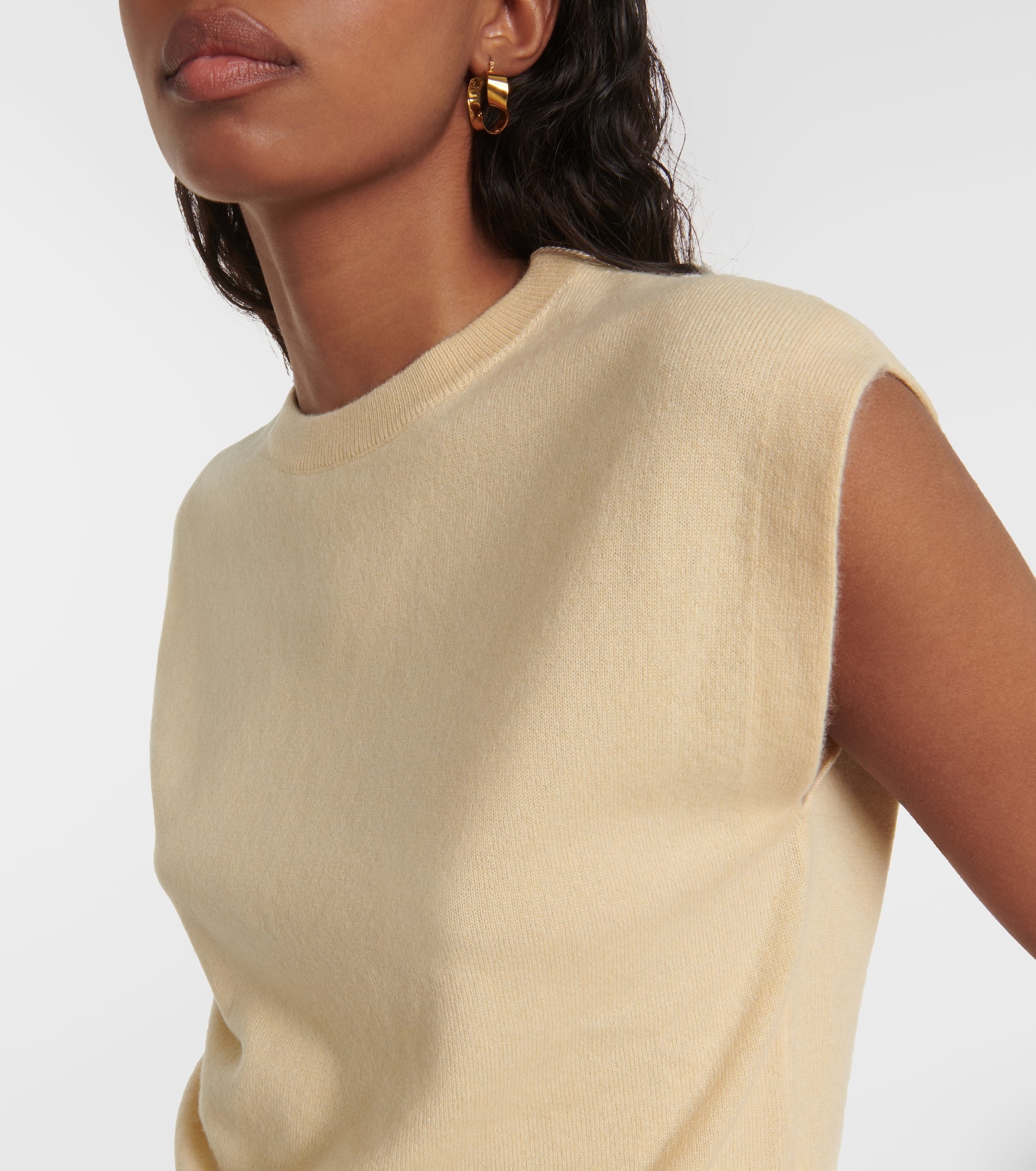 Ribbed-knit cashmere top - 4