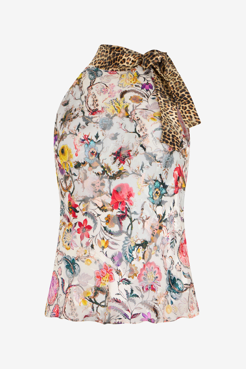 Top with Florentine Flowers print 1