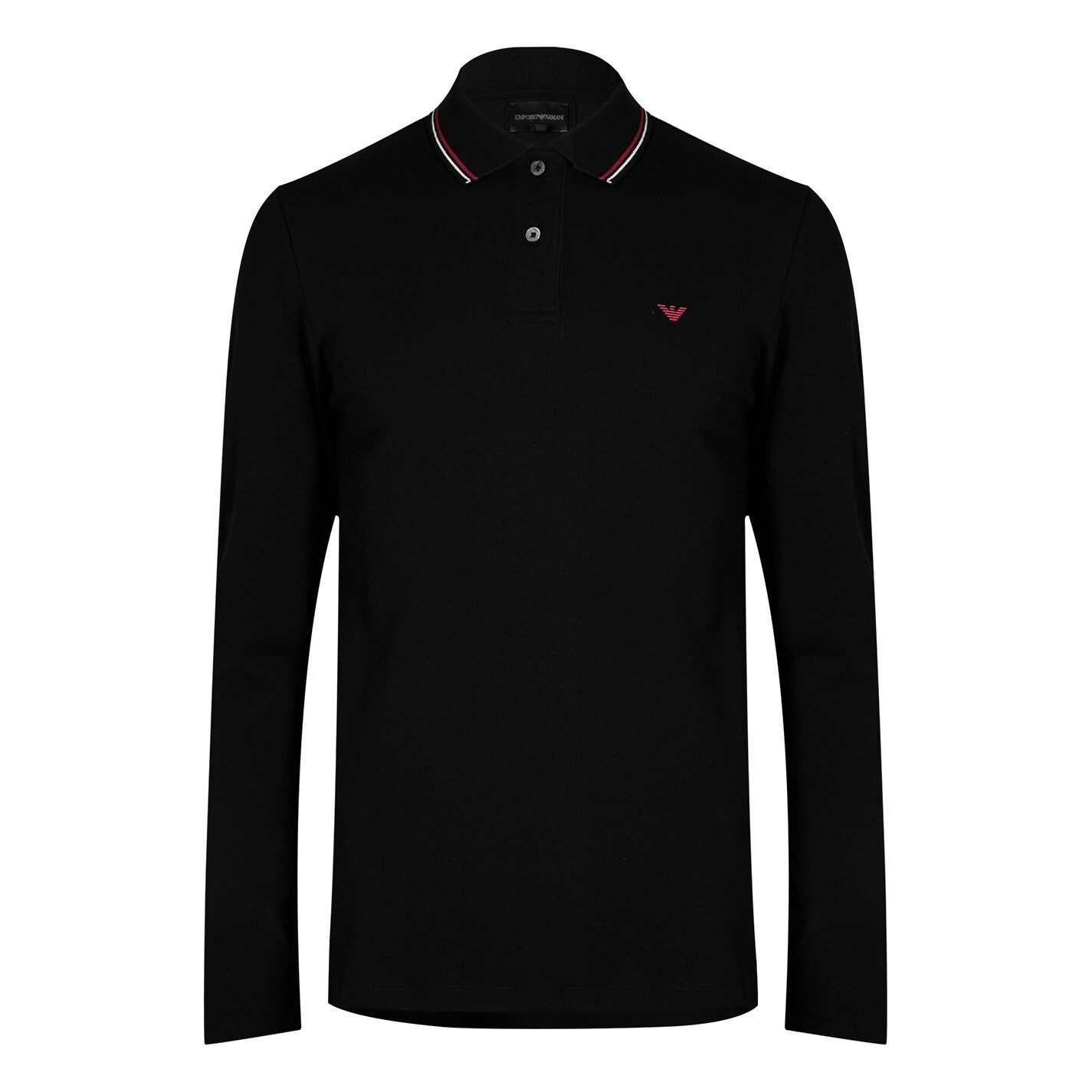 LONG SLEEVED TIPPED POLO SHIRT - 1