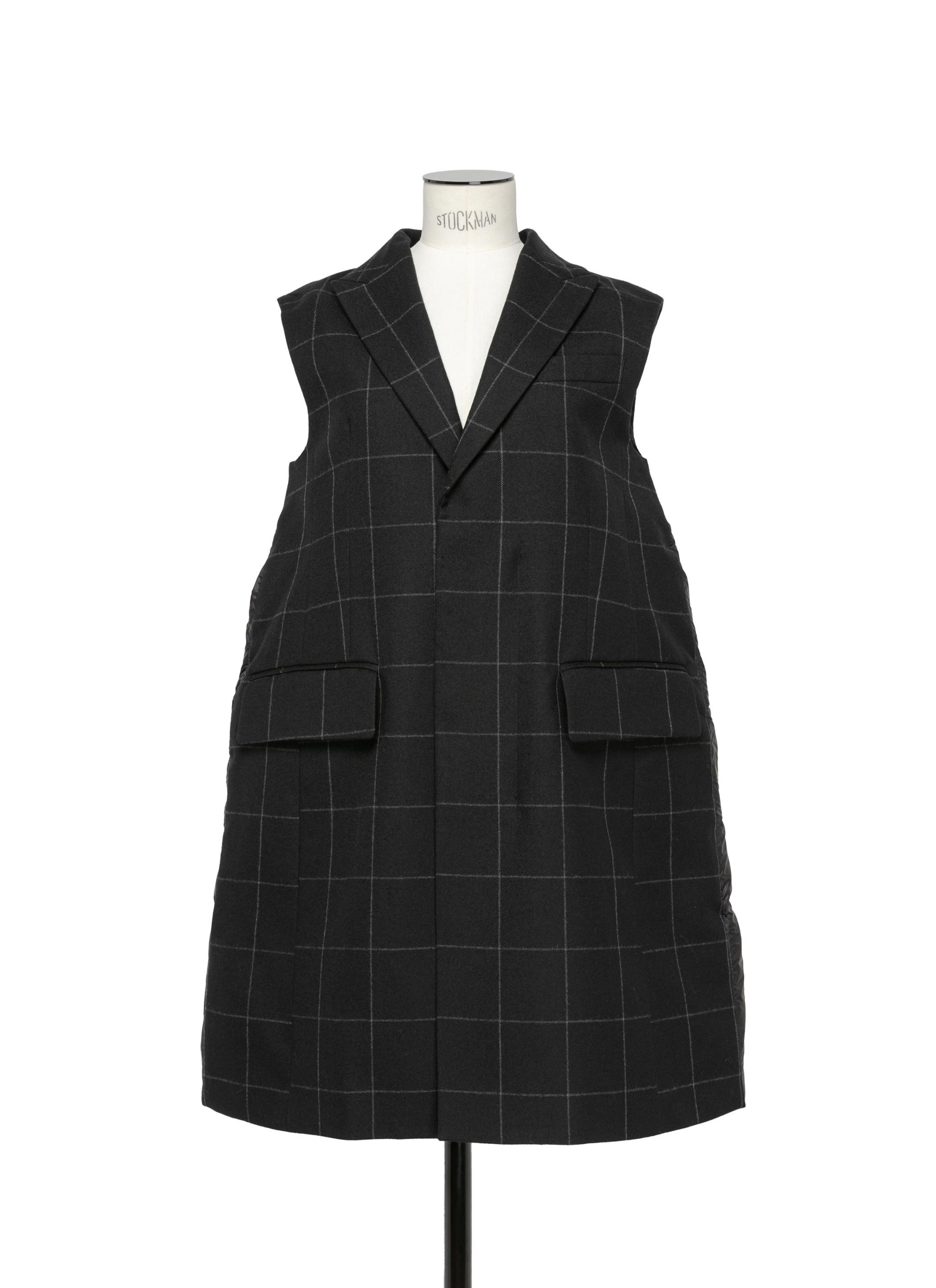 ☆関税込み☆【SACAI】Windowpane Puffer Vest sacai Windowpane Puffer Vest | sacai | REVERSIBLE