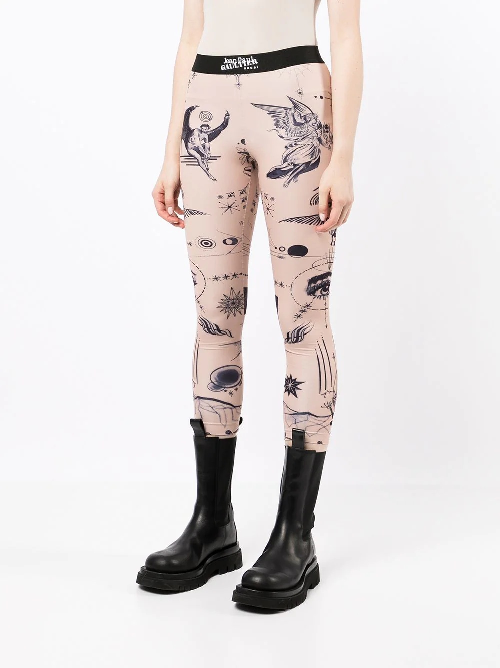 graphic-print skinny trousers - 3