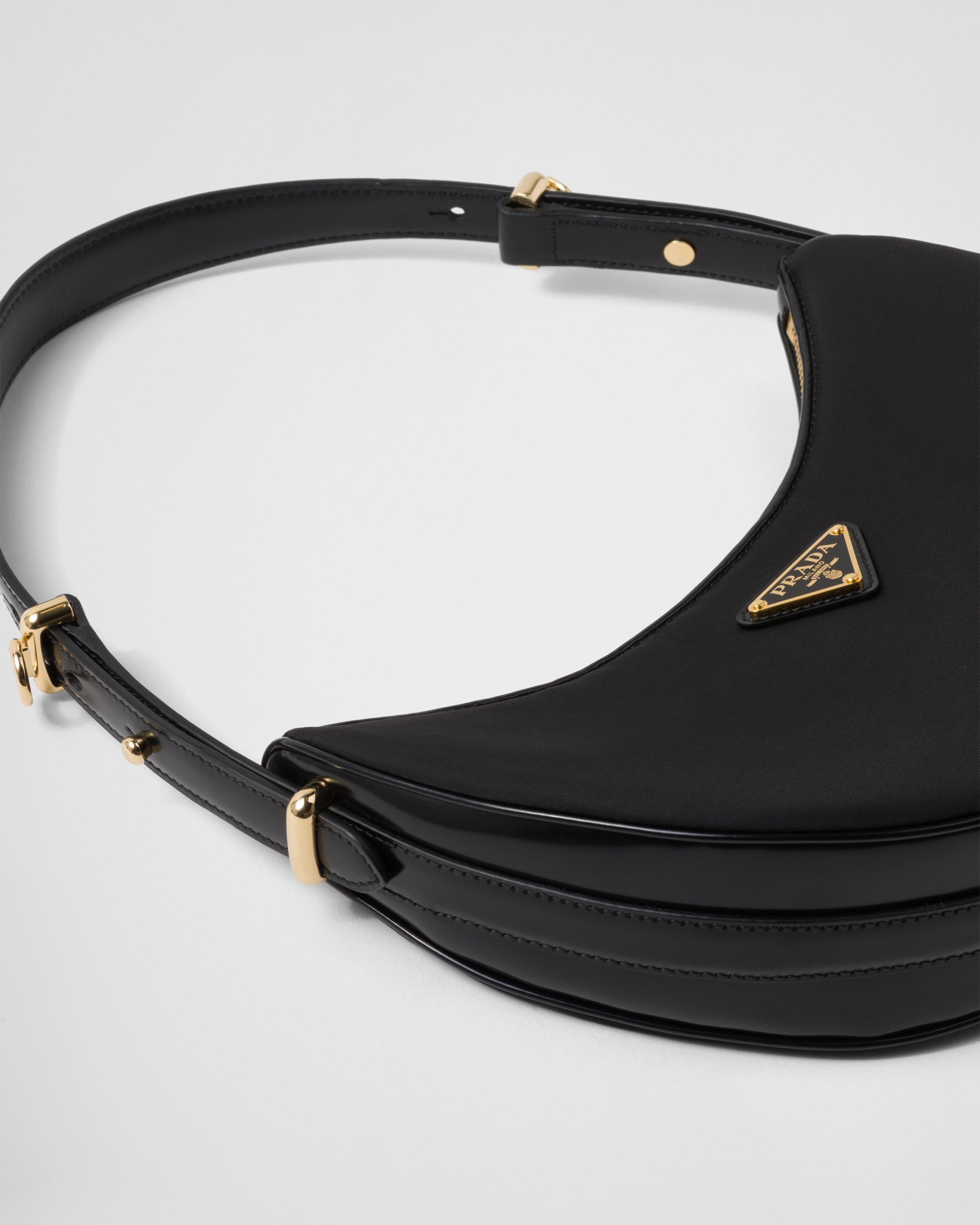 Prada Arqué Re-Nylon and brushed leather shoulder bag - 6