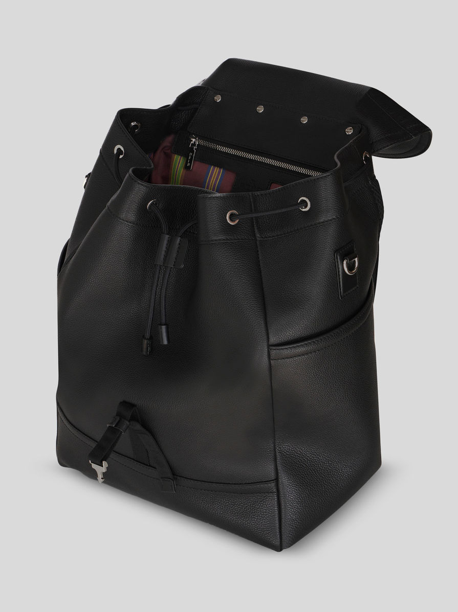 LARGE LEATHER BACKPACK - 4