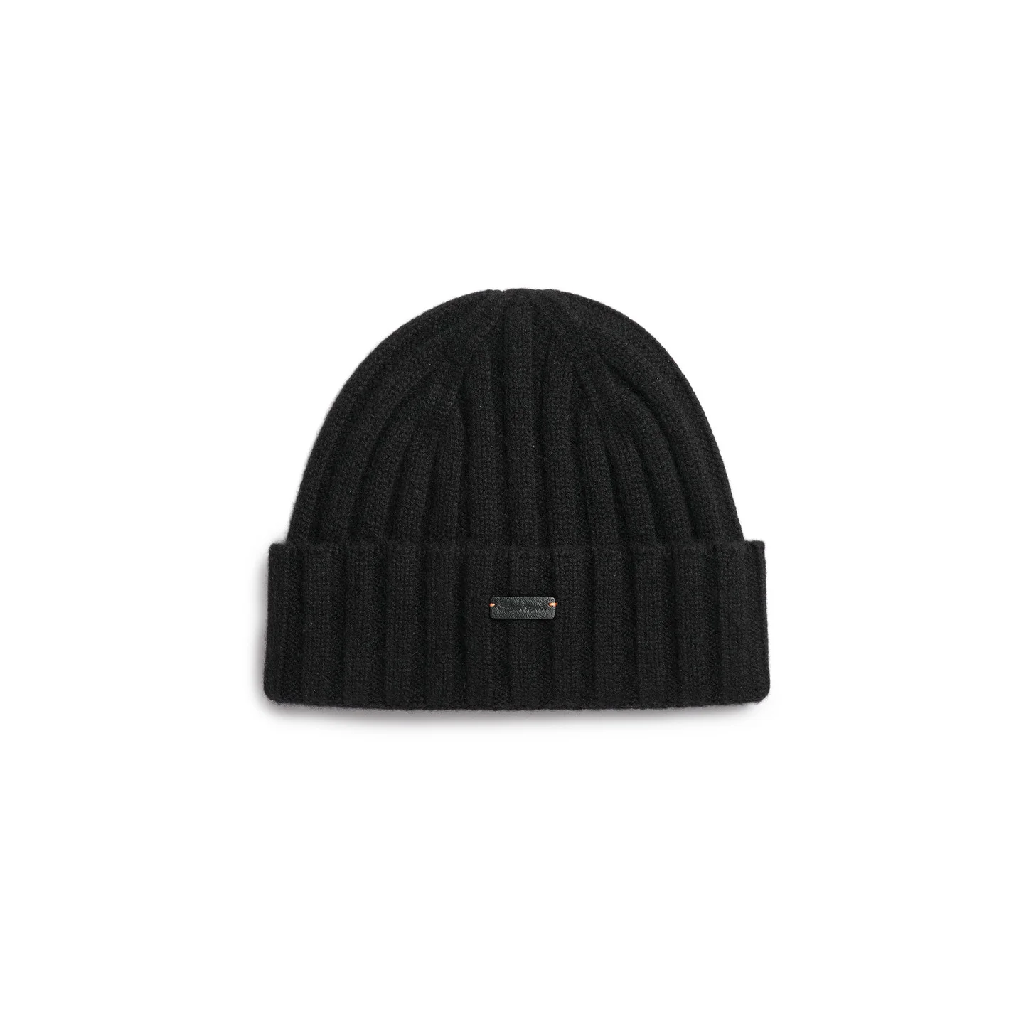 Black cashmere beanie - 1