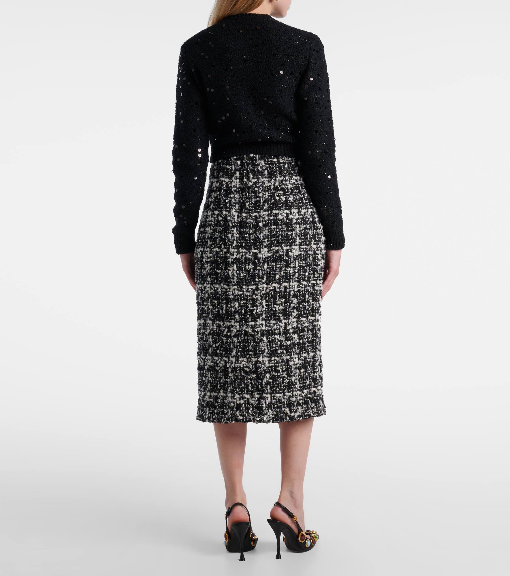 Checked midi skirt - 3