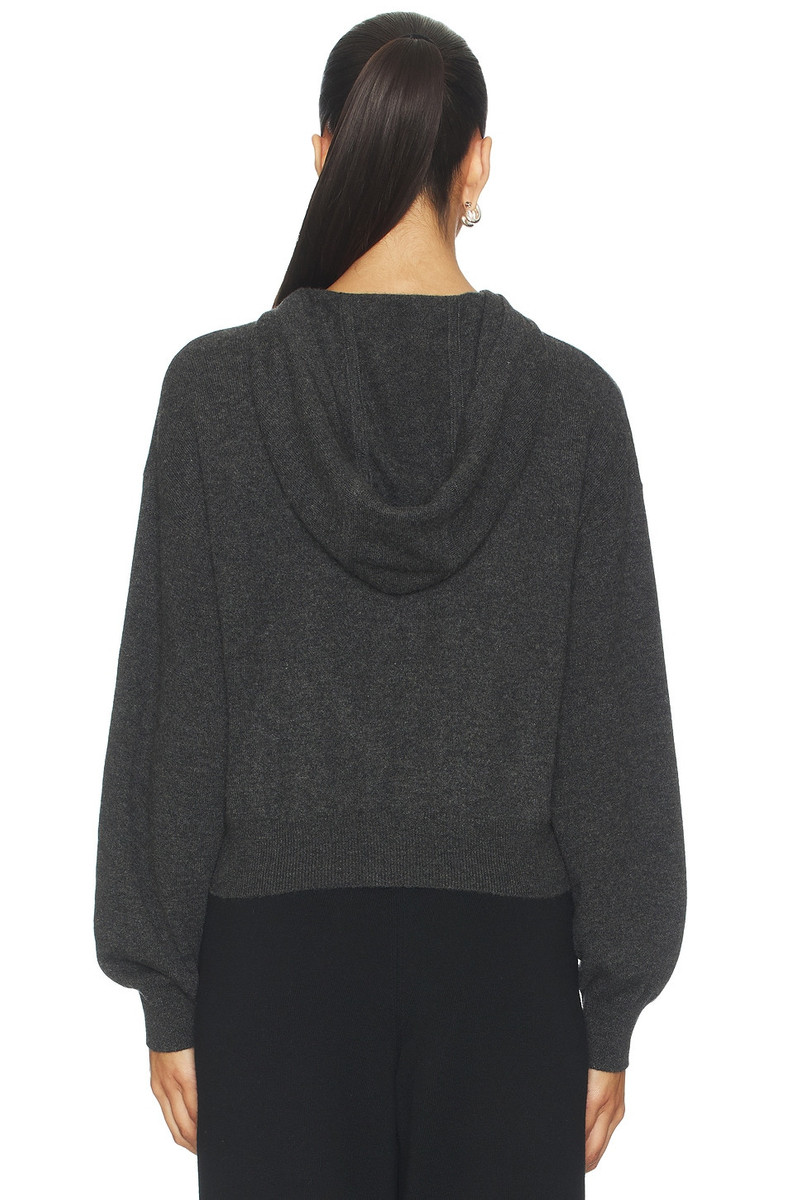 LISA YANG Ilie Zip Hooded Sweater outlook