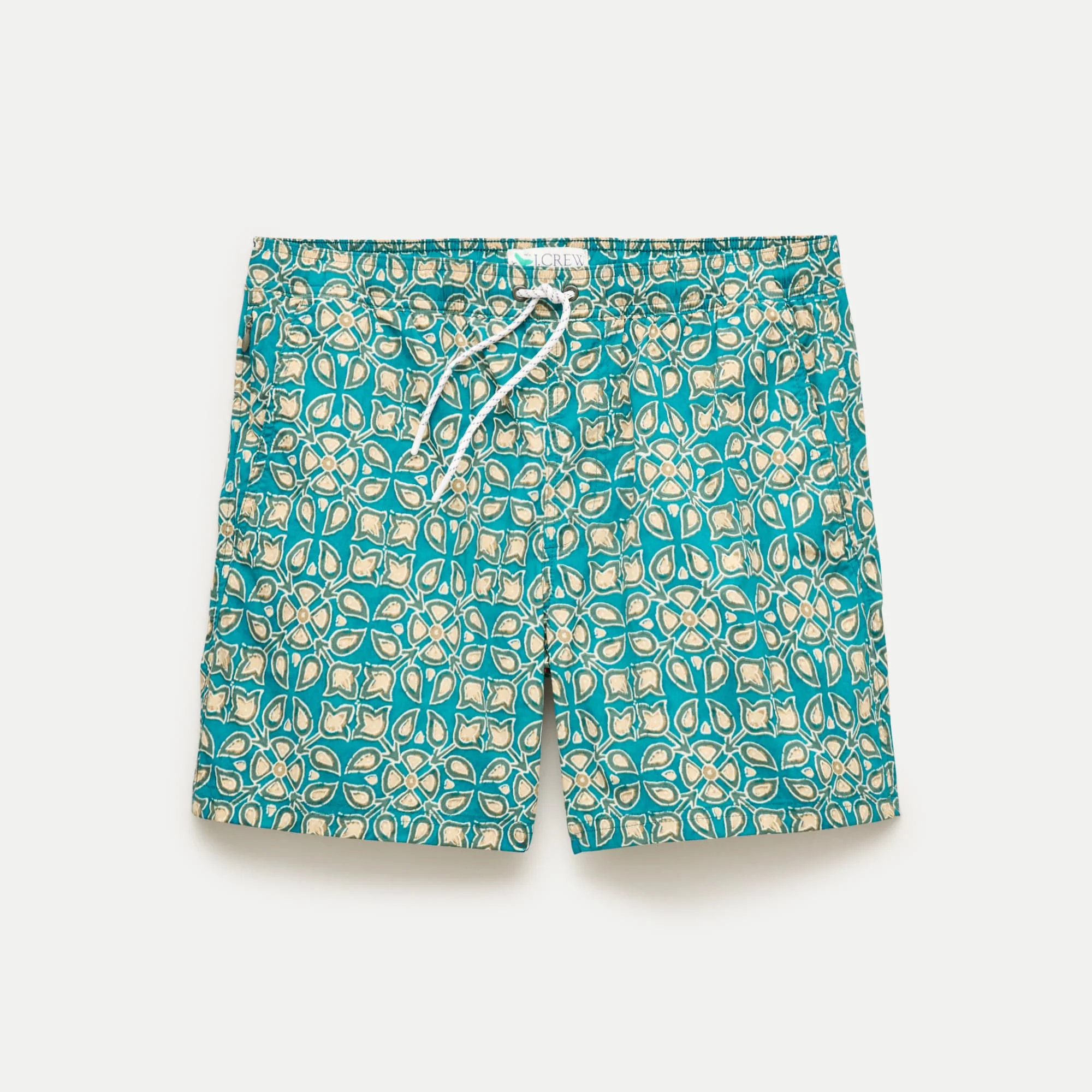 6" soft-lined stretch swim trunk - 1