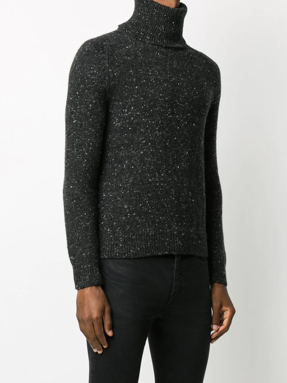 turtleneck knitted jumper - 3