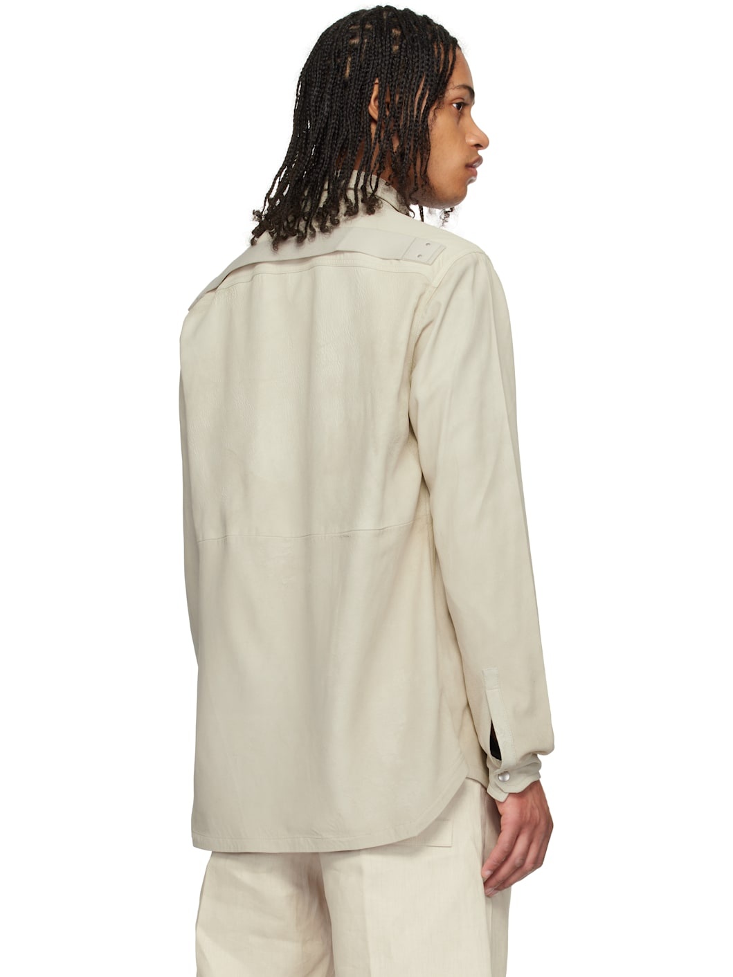 Off-White Hollywood Outershirt Leather Overshirt - 3