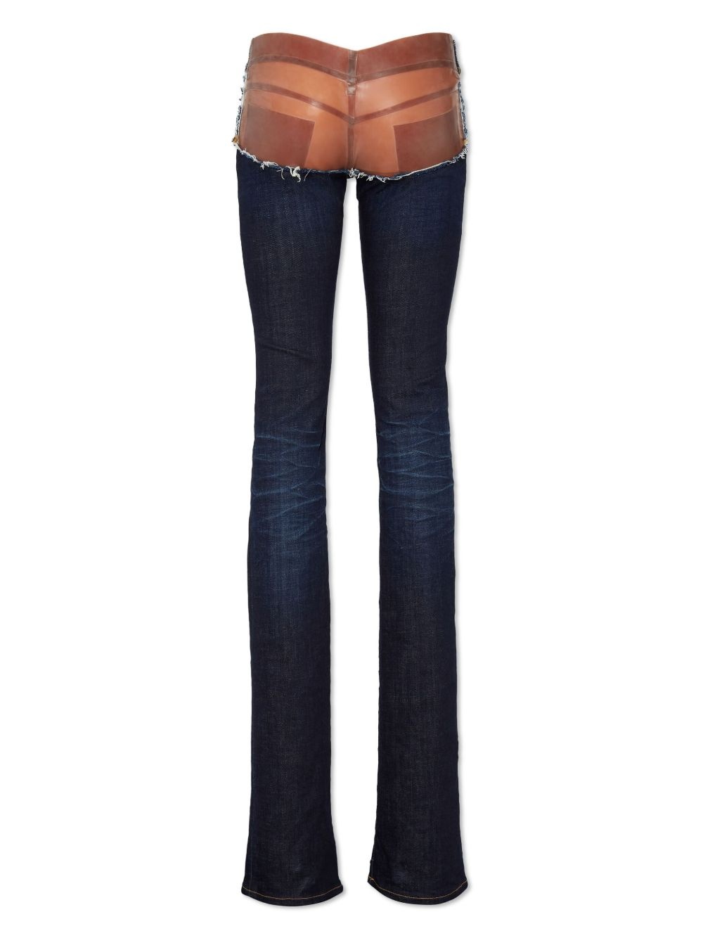 panelled jeans - 2