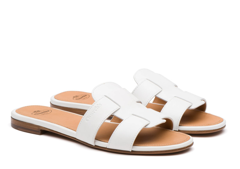 Church's Dee dee
Calf leather slip on sandal White outlook