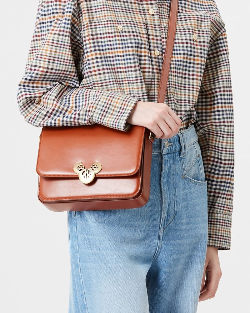Isabel Marant ELDA LEATHER CROSSBODY BAG outlook