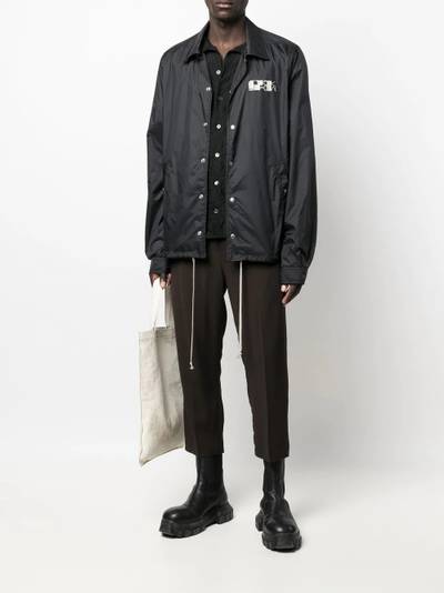 Rick Owens chest logo-print shirt jacket outlook