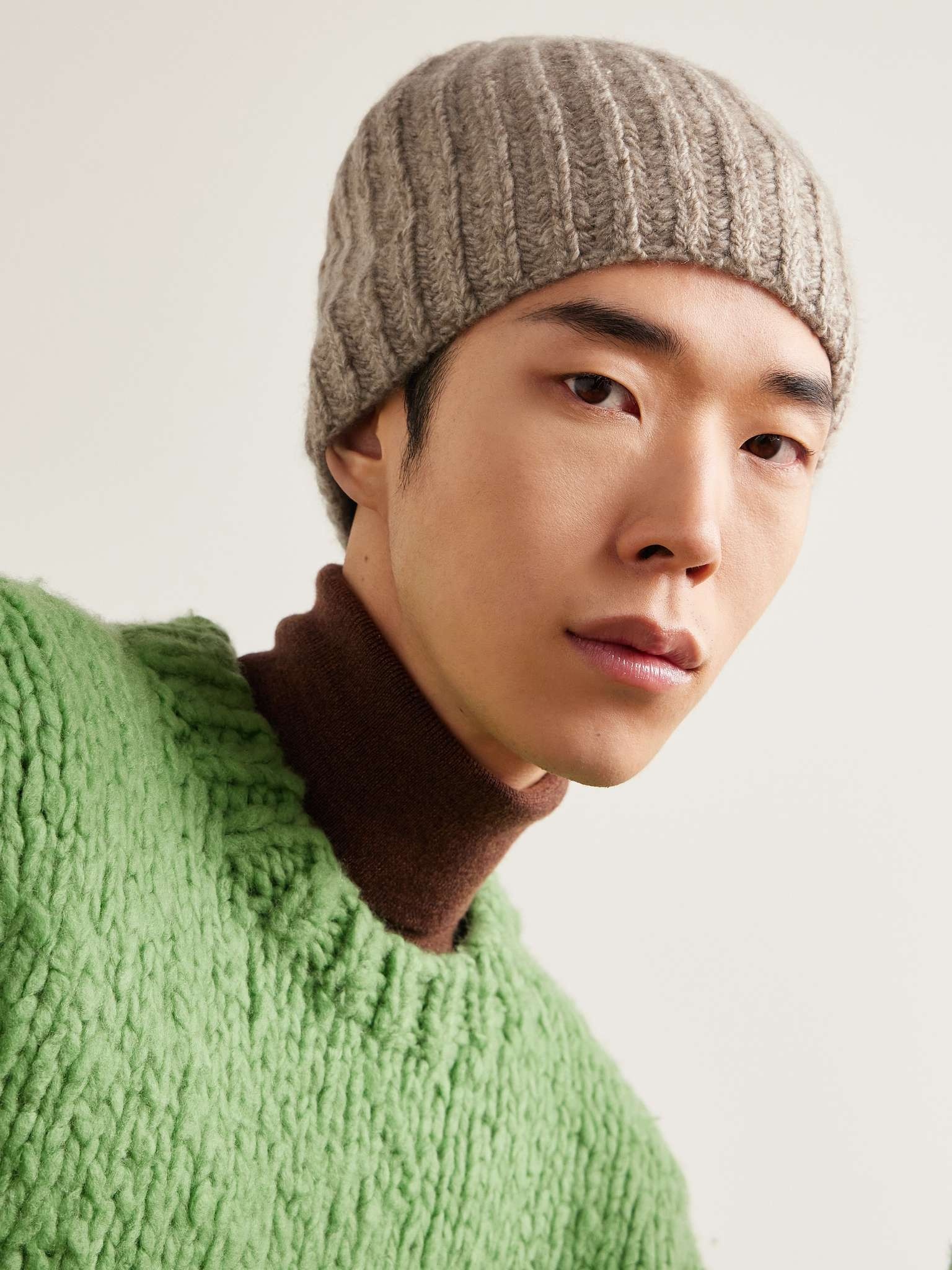 Lutz Ribbed Cashmere Beanie - 2