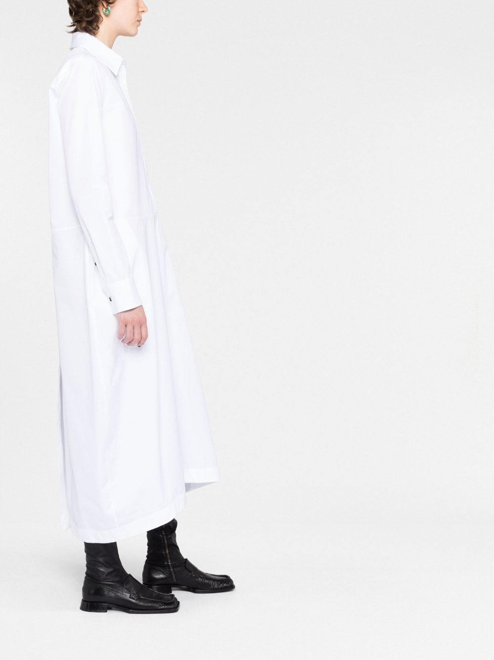 baggy-fit shirt maxi dress - 4