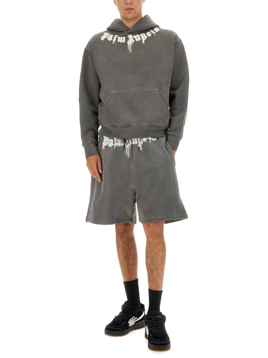 COTTON SHORTS WITH LOGO - 2