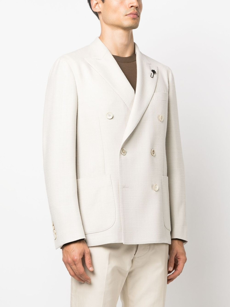 peak-lapel double-breasted blazer 3
