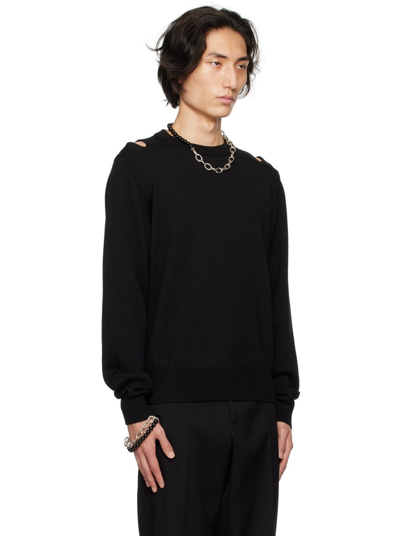 Black Cutout Sweater 2