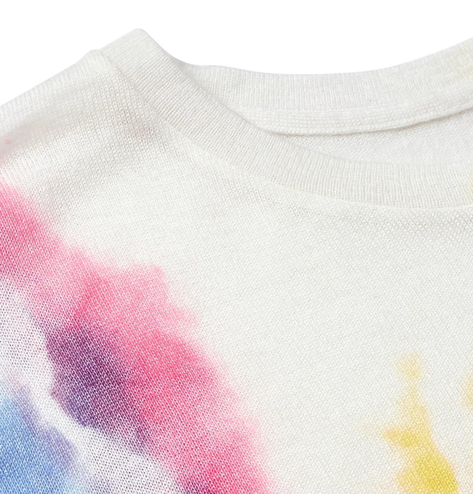 Tie-Dyed Cashmere and Silk-Blend T-Shirt - 5