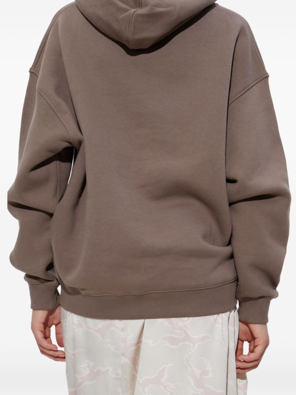 logo-embroidered hoodie - 4