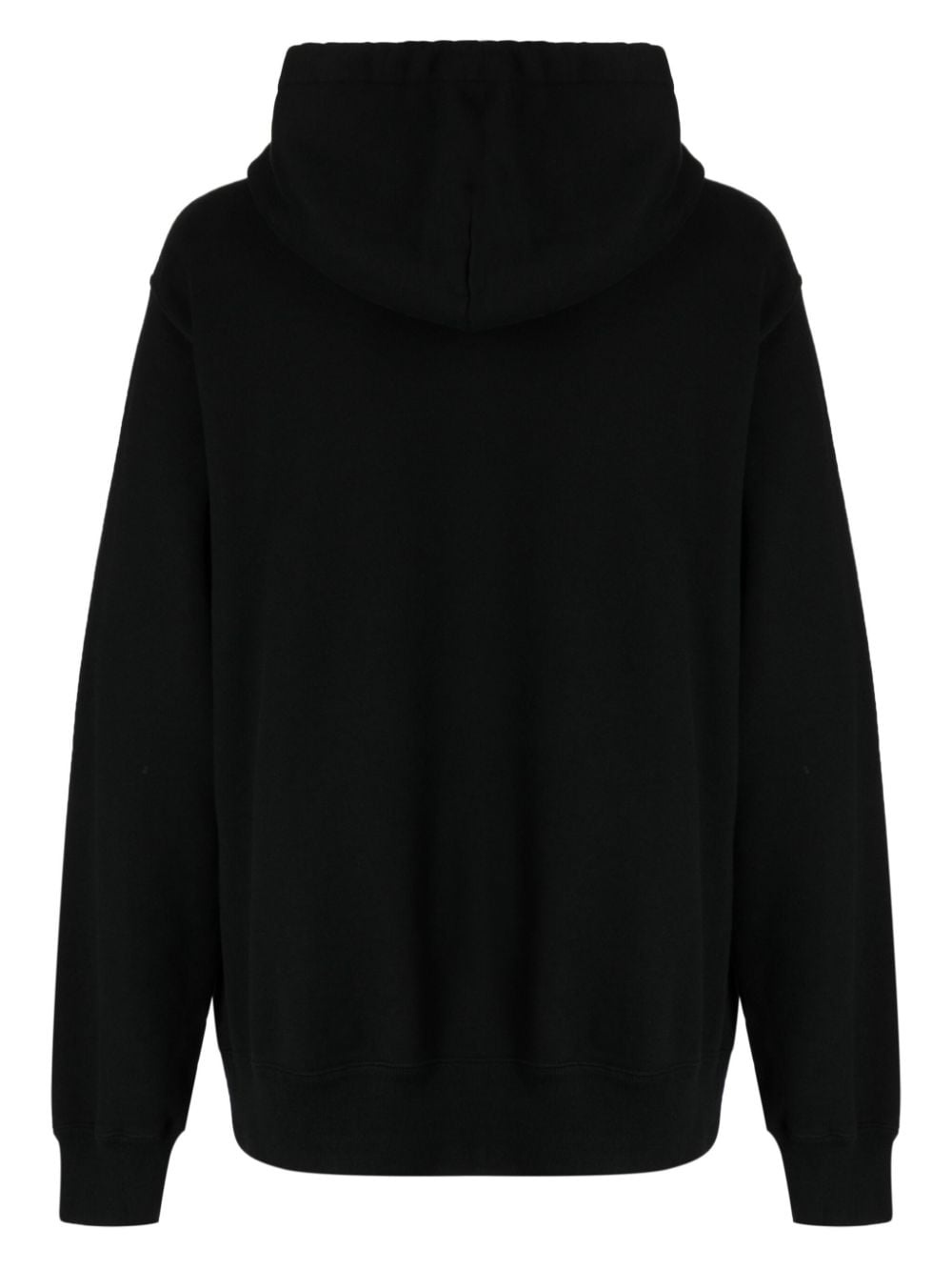 slogan-print drawstring hoodie - 2