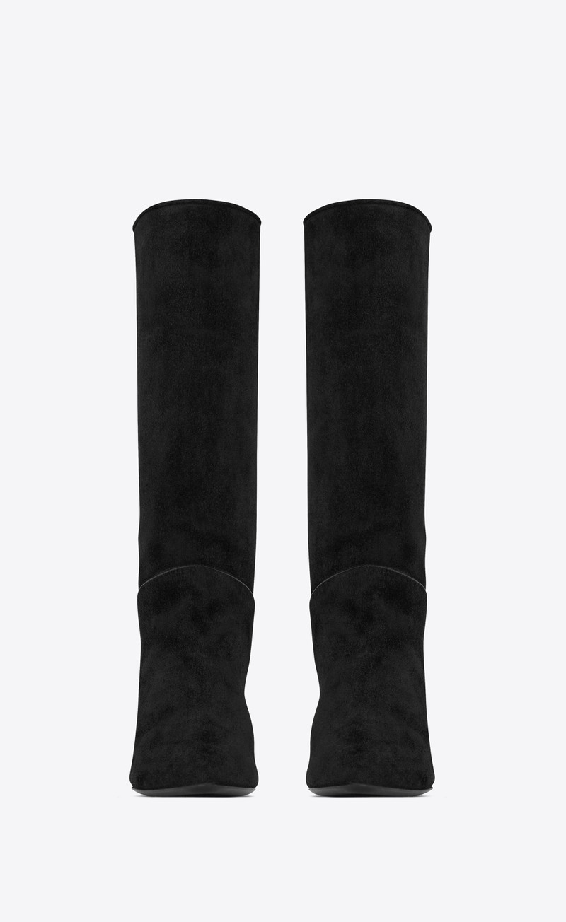 SAINT LAURENT tracy boots in suede outlook